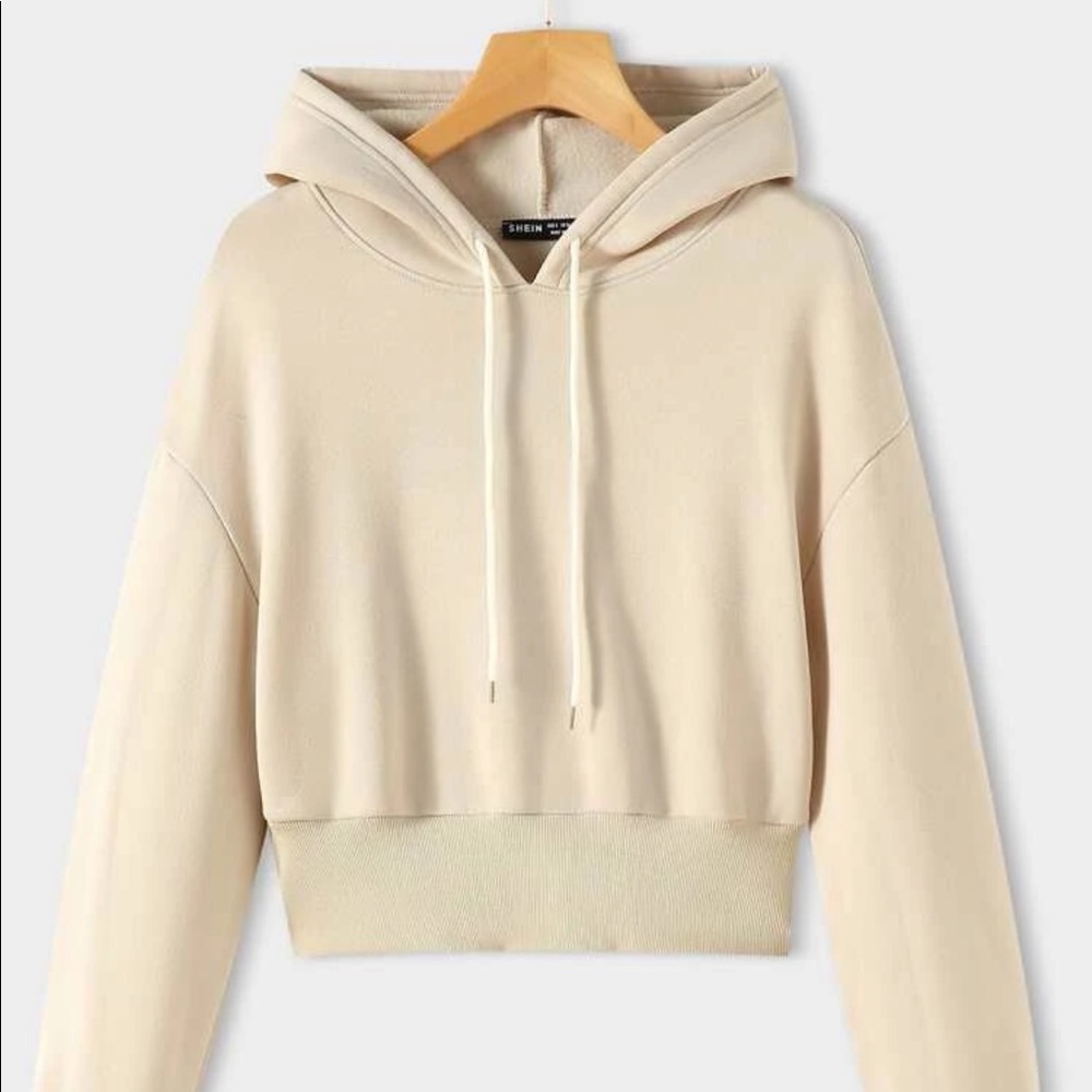 Cropped soft sweatshirt